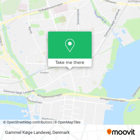 Gammel Køge Landevej map