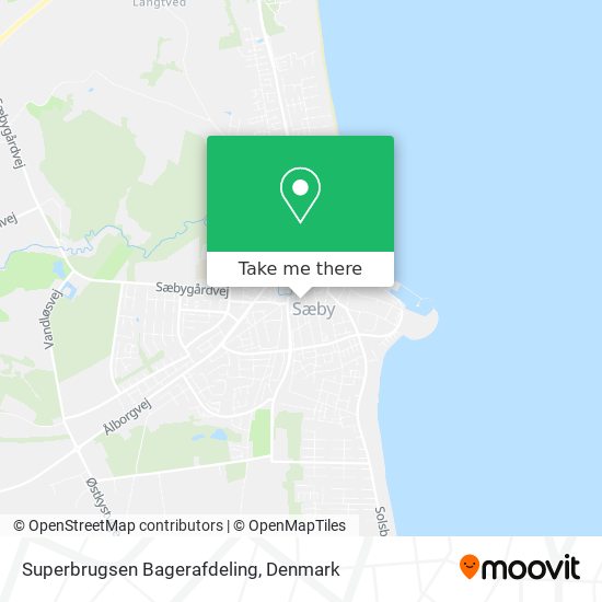 Superbrugsen Bagerafdeling map