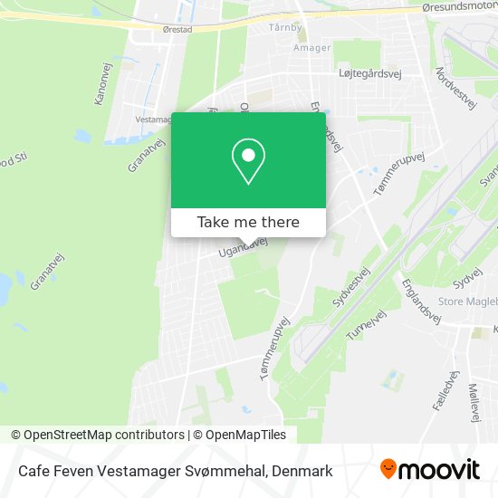 Cafe Feven Vestamager Svømmehal map