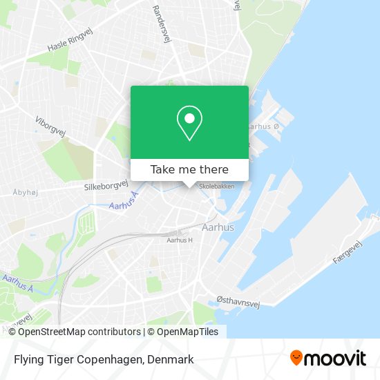 Flying Tiger Copenhagen map