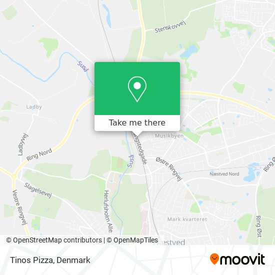 Tinos Pizza map