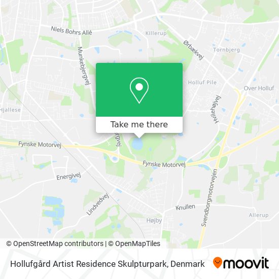 Hollufgård Artist Residence Skulpturpark map