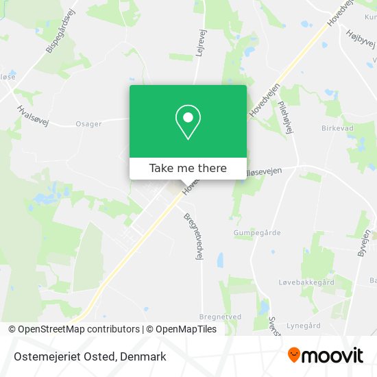 Ostemejeriet Osted map