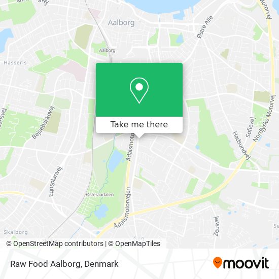 Raw Food Aalborg map