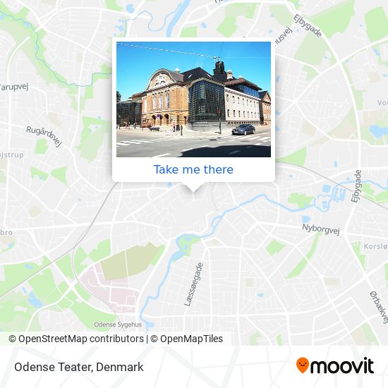 Odense Teater map