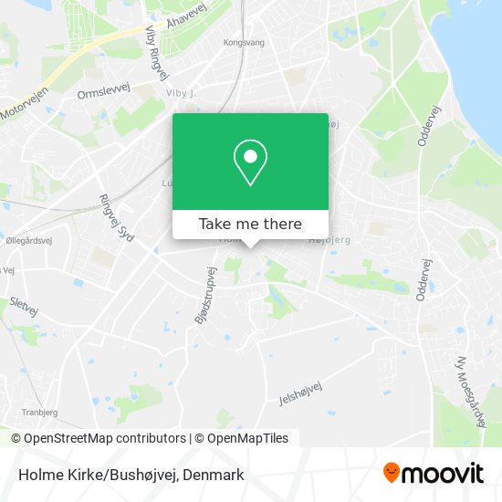 Holme Kirke/Bushøjvej map
