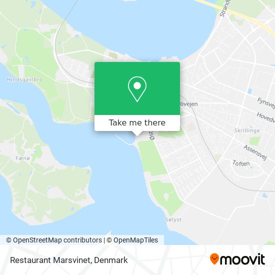 Restaurant Marsvinet map