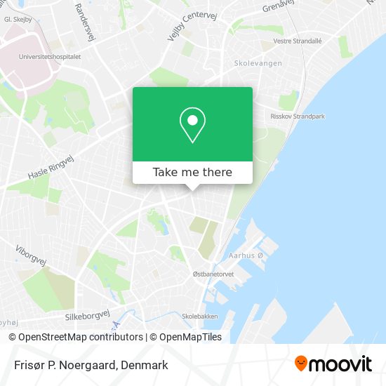 Frisør P. Noergaard map