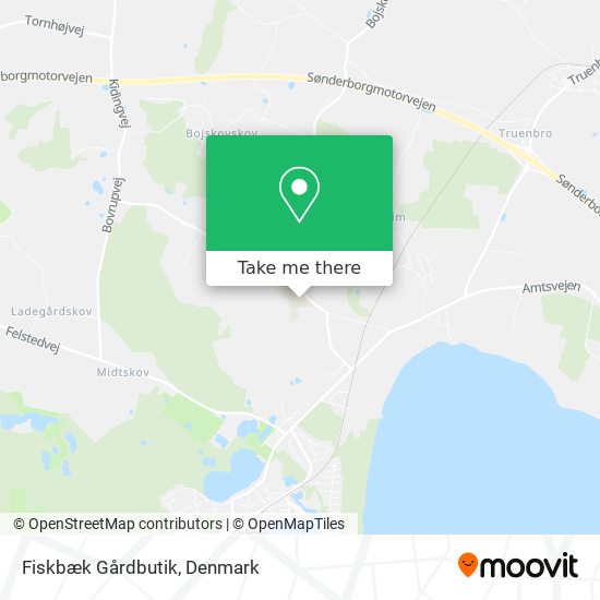 Fiskbæk Gårdbutik map