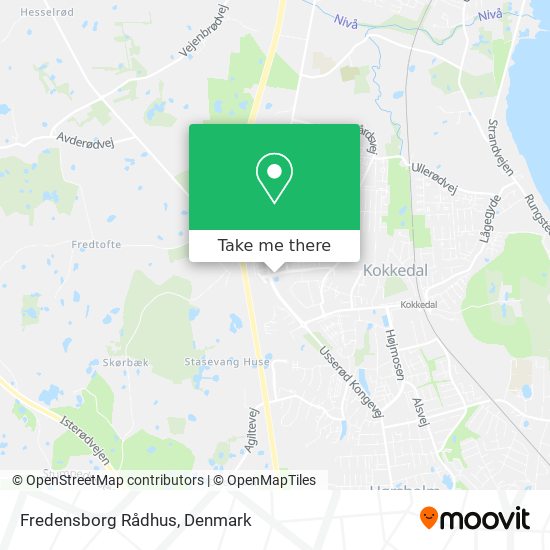 Fredensborg Rådhus map