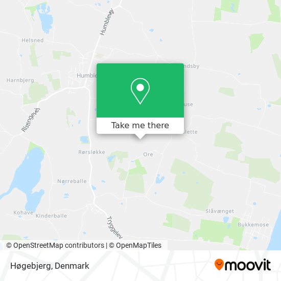 Høgebjerg map