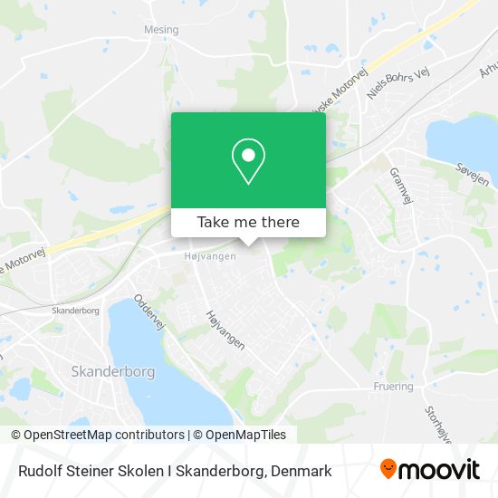 Rudolf Steiner Skolen I Skanderborg map