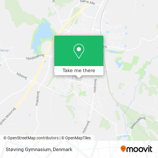 Støvring Gymnasium map