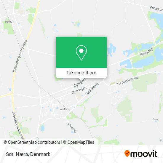 Sdr. Nærå map