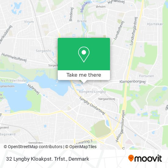 32 Lyngby Kloakpst. Trfst. map