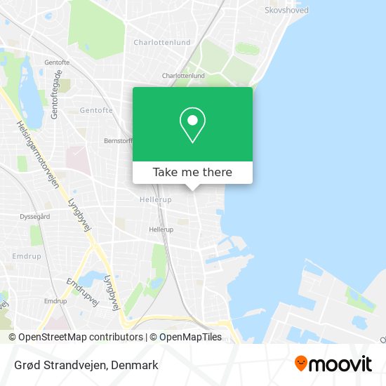 Grød Strandvejen map