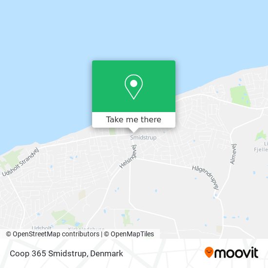 Coop 365 Smidstrup map