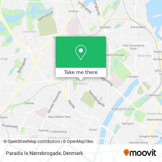 Paradis Is Nørrebrogade map