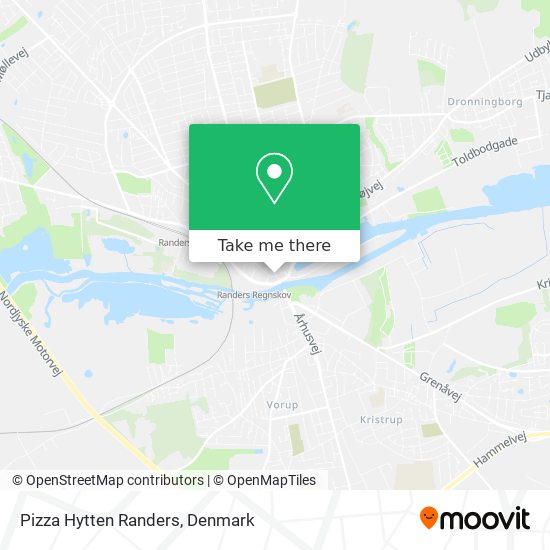 Pizza Hytten Randers map