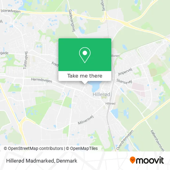 Hillerød Madmarked map