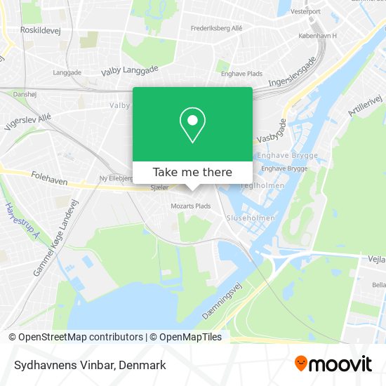 Sydhavnens Vinbar map