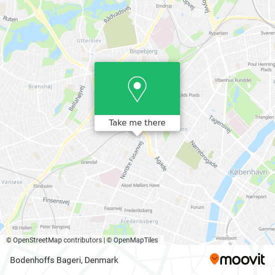 Bodenhoffs Bageri map