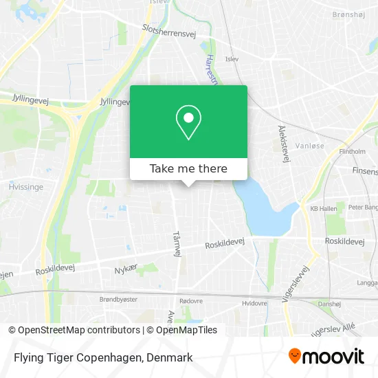 Flying Tiger Copenhagen map