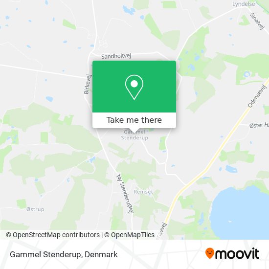 Gammel Stenderup map