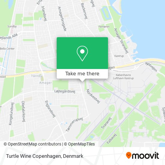 Turtle Wine Copenhagen map