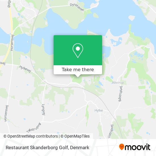 Restaurant Skanderborg Golf map