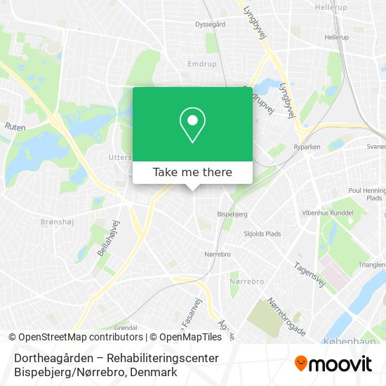Dortheagården – Rehabiliteringscenter Bispebjerg / Nørrebro map