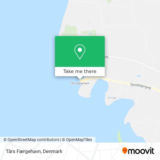 Tårs Færgehavn map