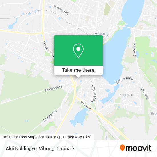 Aldi Koldingvej Viborg map