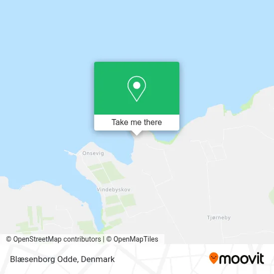 Blæsenborg Odde map