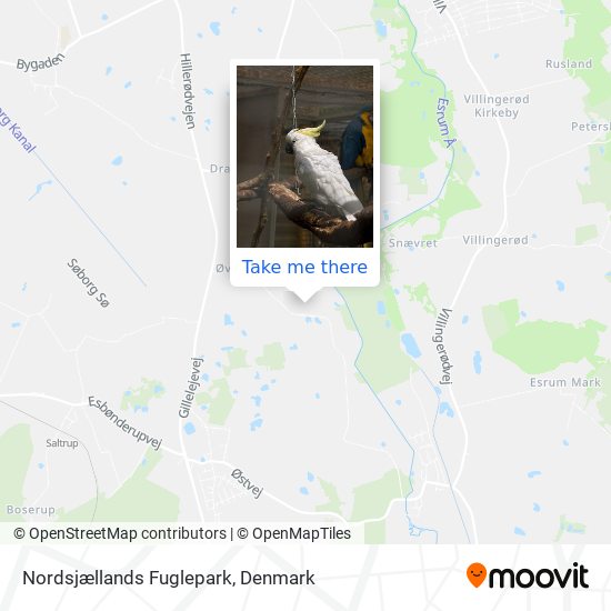 Nordsjællands Fuglepark map