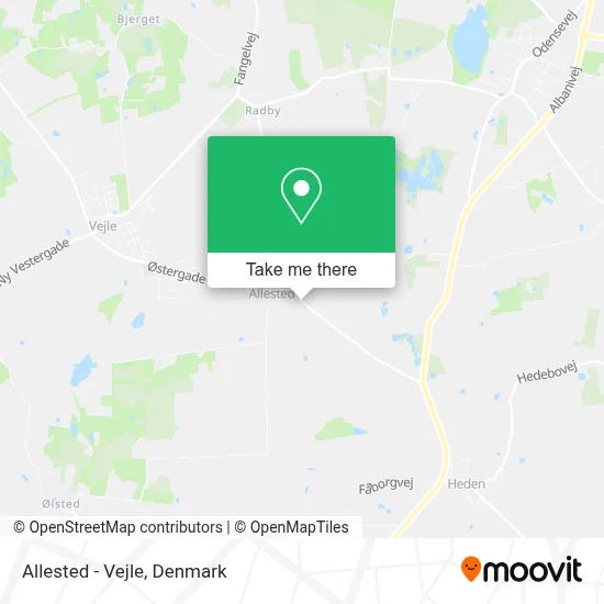 Allested - Vejle map