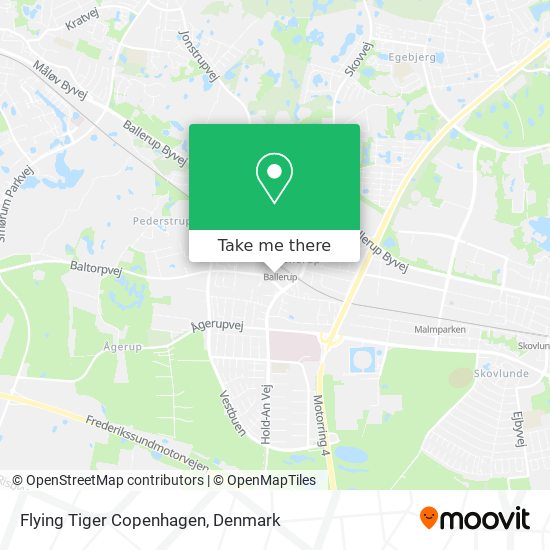 Flying Tiger Copenhagen map