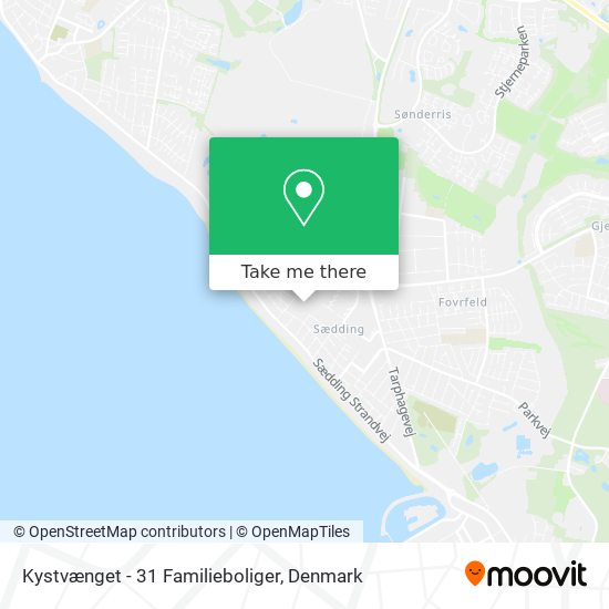 Kystvænget - 31 Familieboliger map