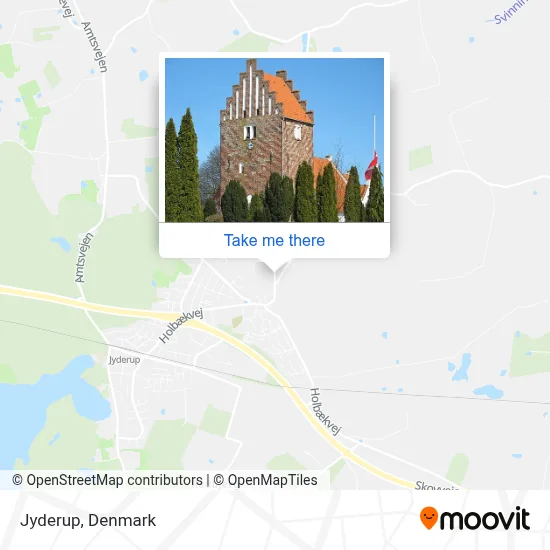 Jyderup map