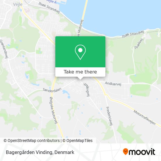 Bagergården Vinding map