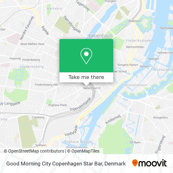 Good Morning City Copenhagen Star Bar map