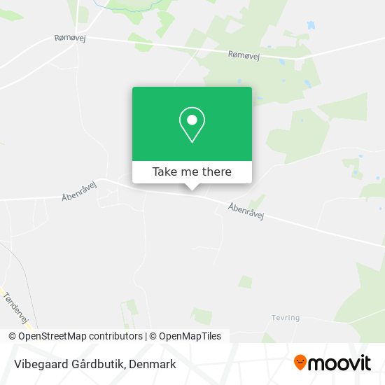 Vibegaard Gårdbutik map