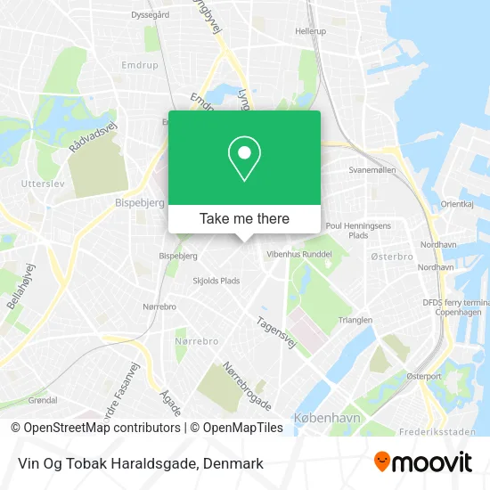 Vin Og Tobak Haraldsgade map