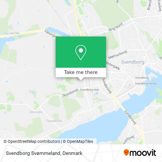 Svendborg Svømmeland map