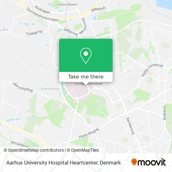 Aarhus University Hospital Heartcenter map