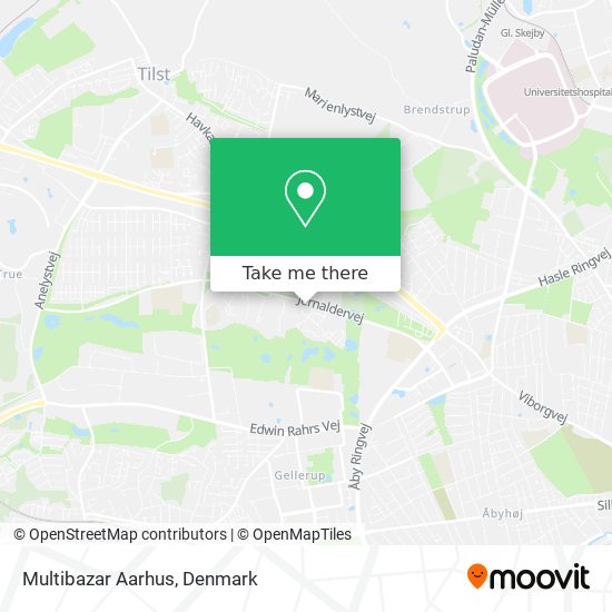 Multibazar Aarhus map