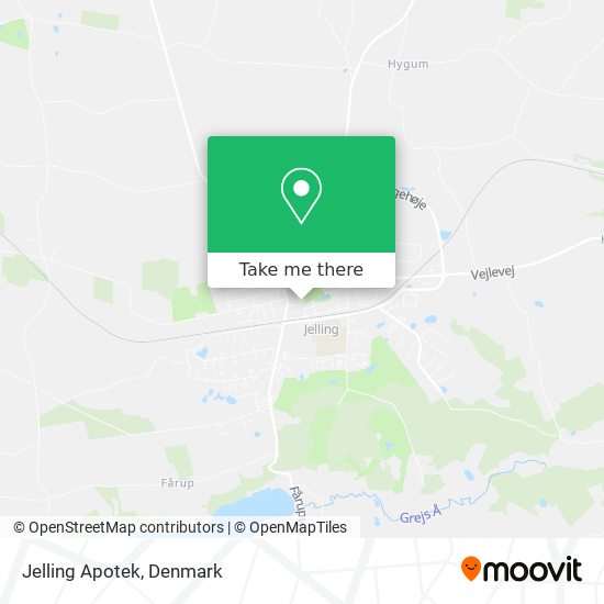 Jelling Apotek map