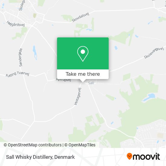 Sall Whisky Distillery map
