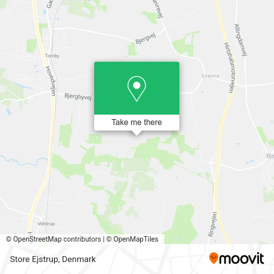 Store Ejstrup map
