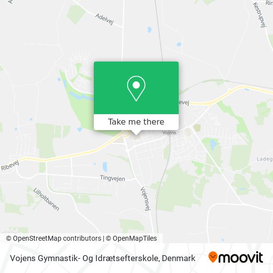 Vojens Gymnastik- Og Idrætsefterskole map